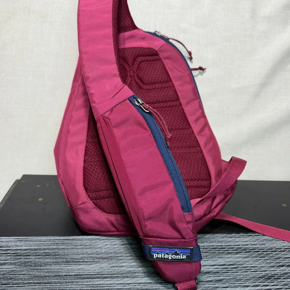 Patagonia Atom 8L Sling Backpack Red Burgundy Blue 48261SP19 Hiking Outdoor